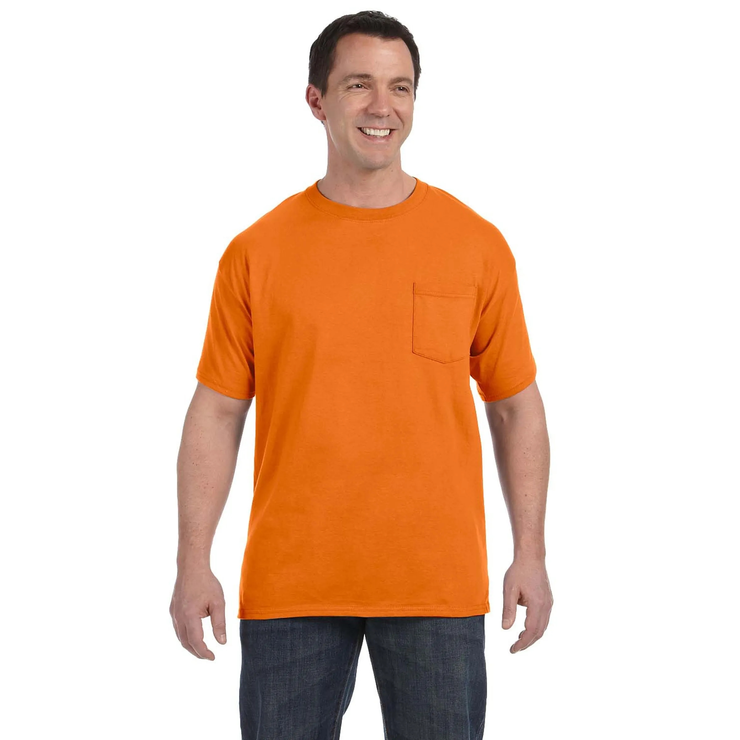 Hanes Men's 6.1 oz Tagless Pocket T-Shirt 18