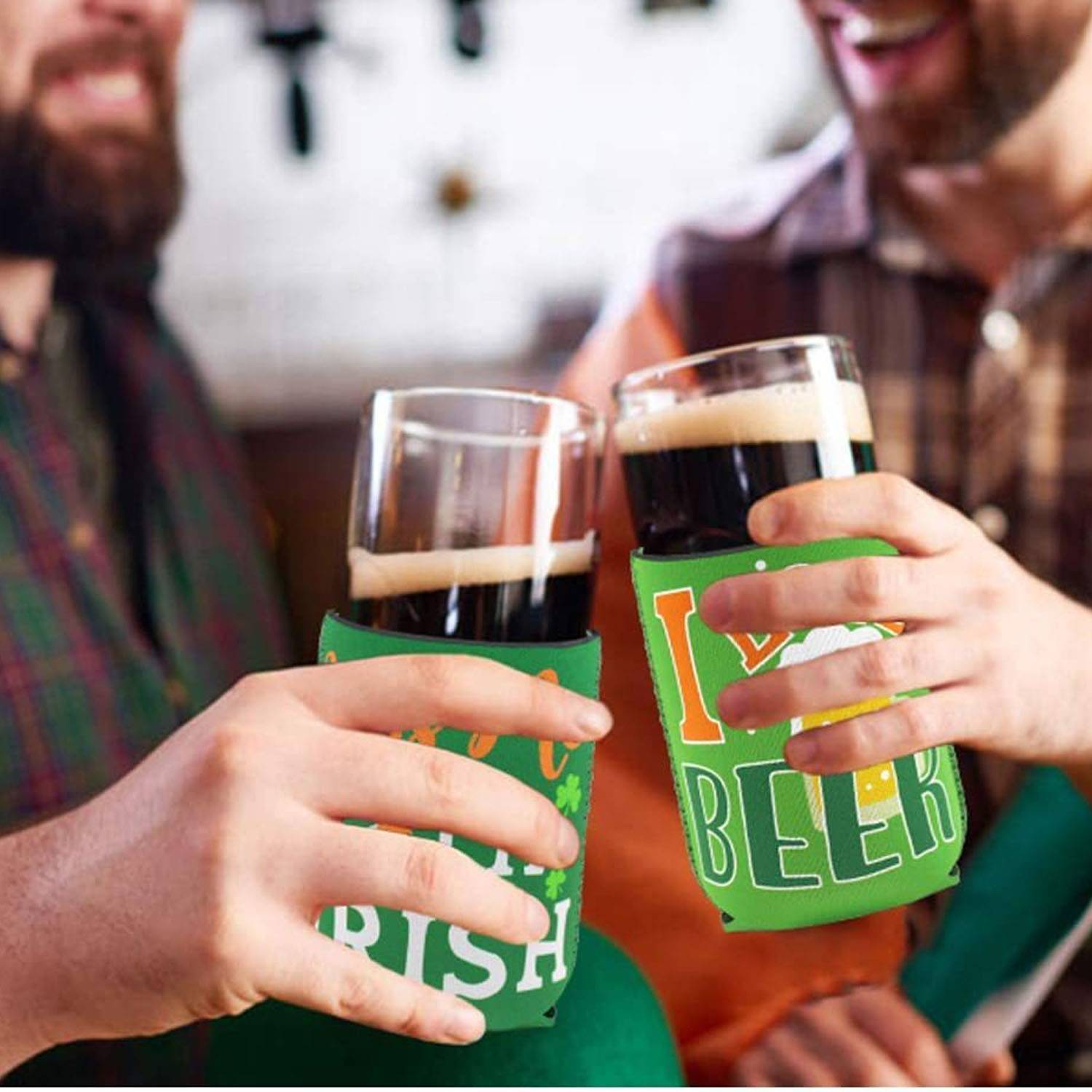 Premium Full Color Collapsible Shamrock Shaped Can Cooler 5