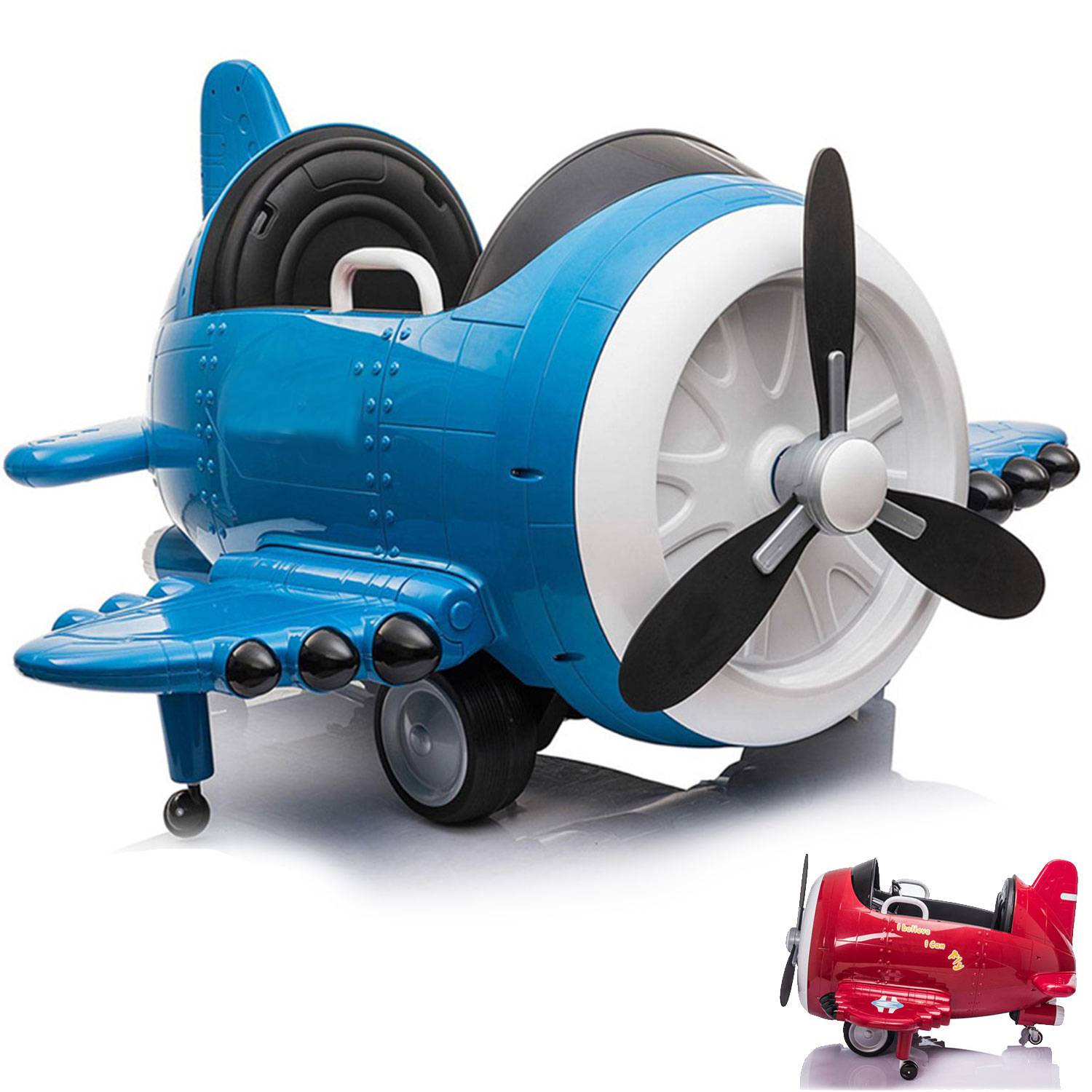 Kids Electric Ride-On Airplane Car Remote Control Toy 3