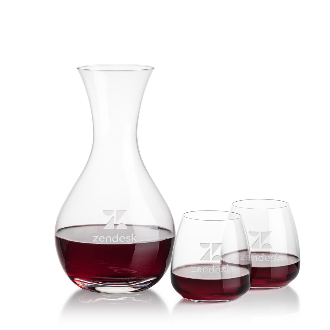 Adelita Carafe & Hogarth Stemless Wine 1