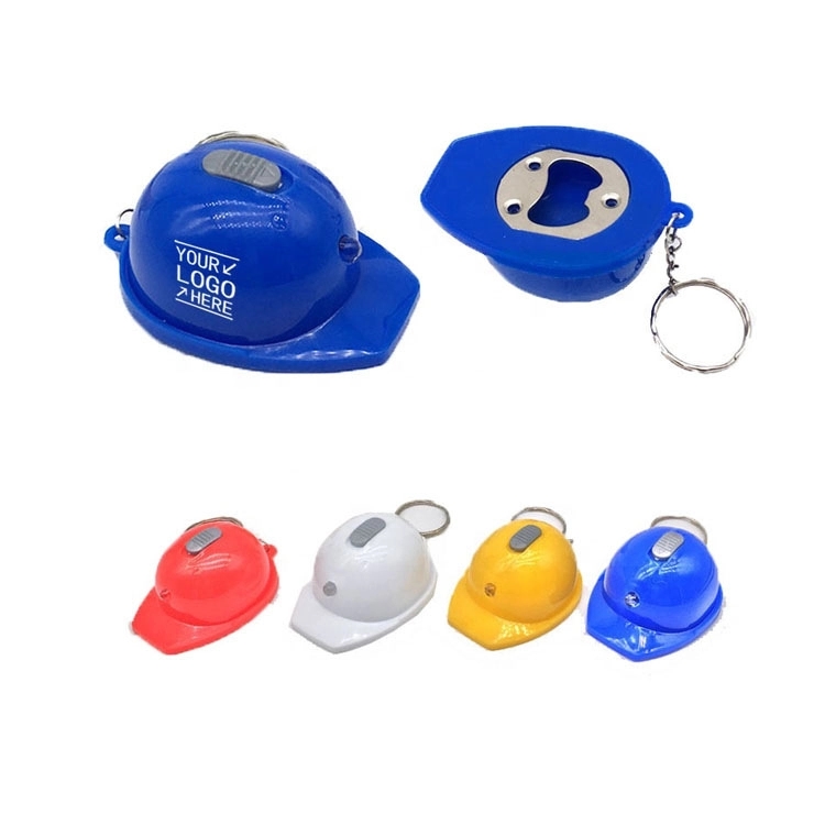 Safe Helmet Shape Bottle Opener Keychain 2