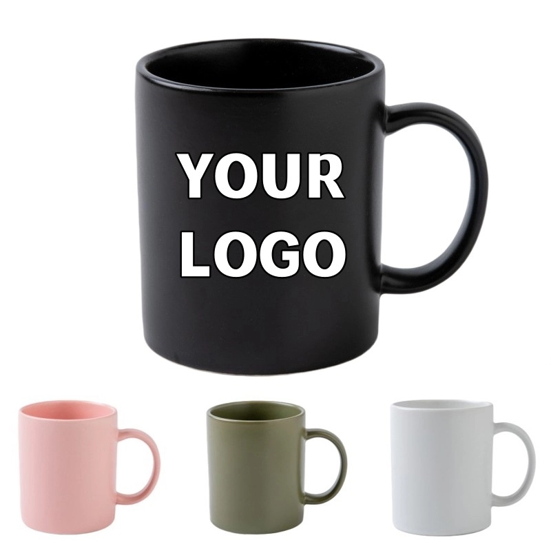 Custom Logo 12 oz. Advertising Matt Ceramic Mugs 6