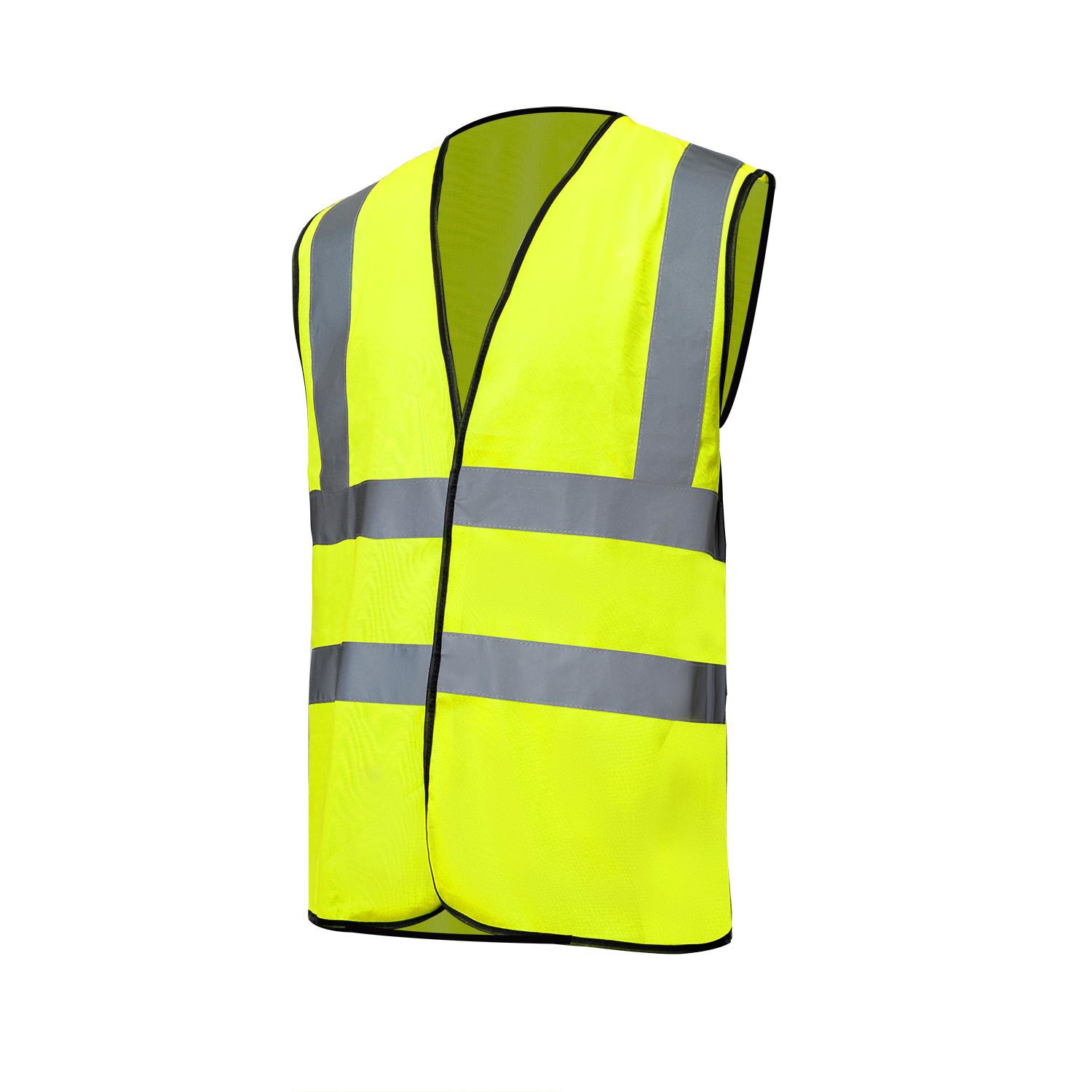 3.8oz. Knitted Class 2 Double Band Reflective Tape Safety Loop & Hook Vest 7