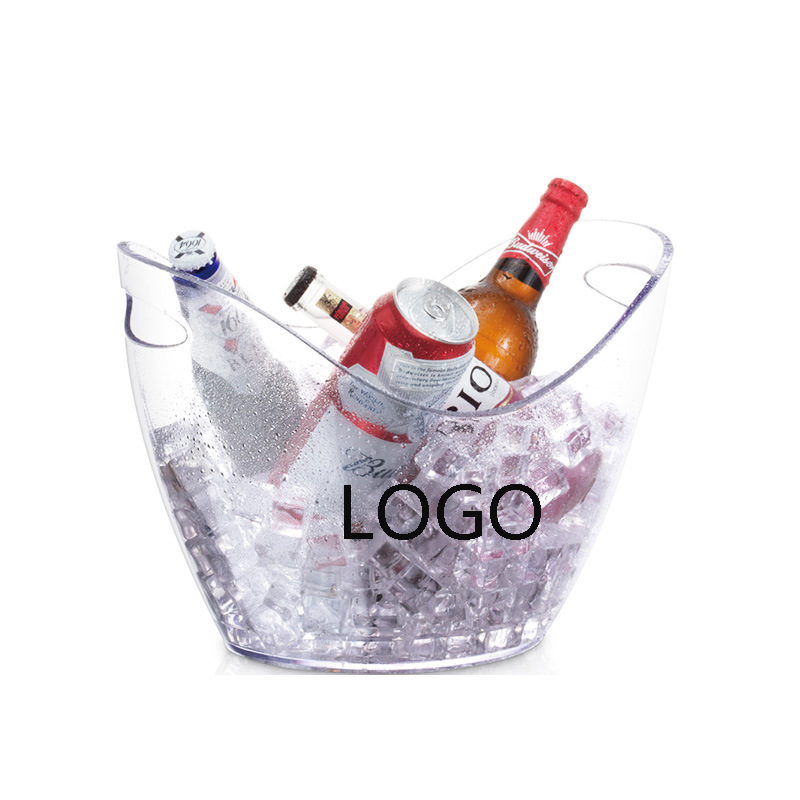 8L Clear Plastic Ice Bucket for Wine Champagne or Beer Bottles 4