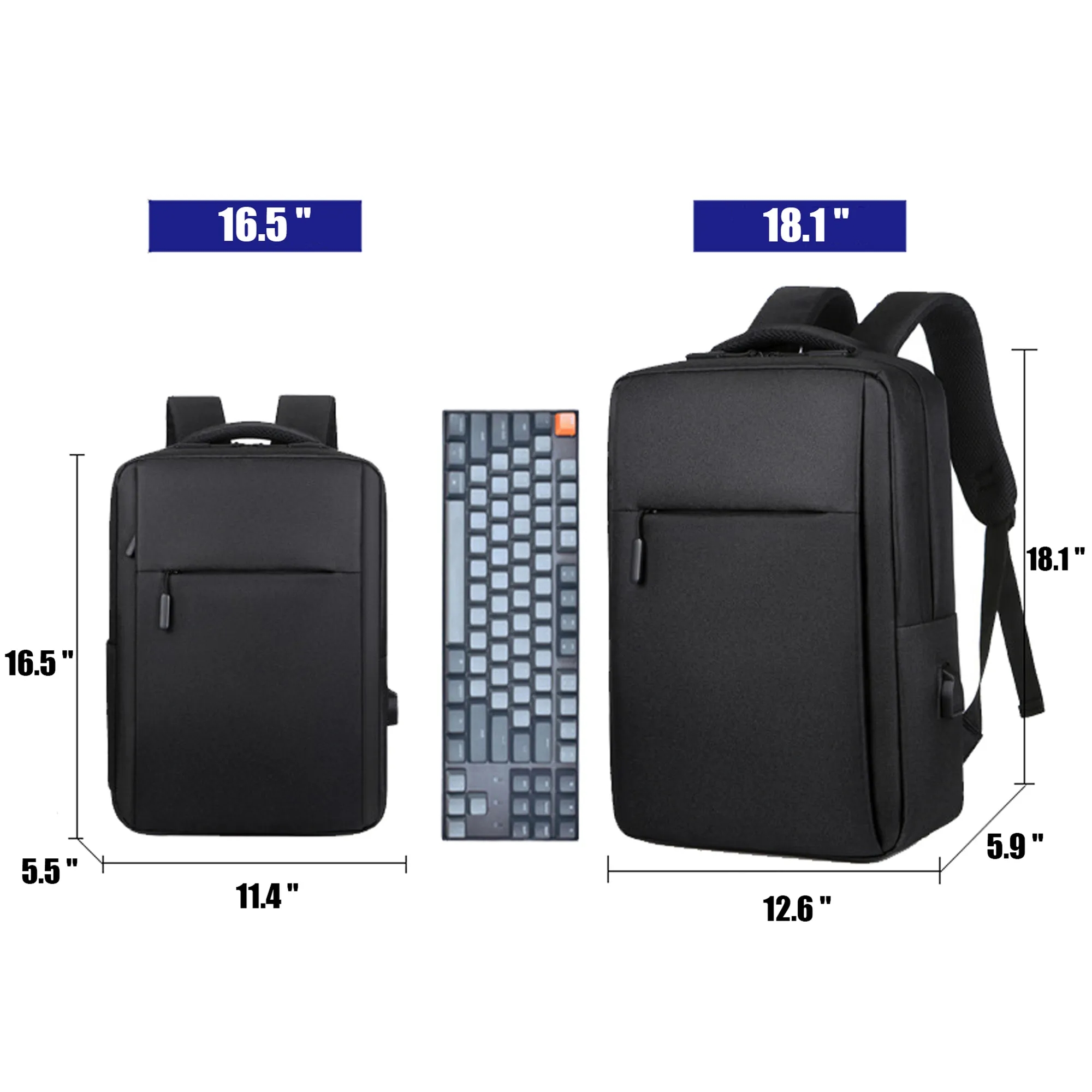 Business Laptop Backpack With USB Charging Port 4