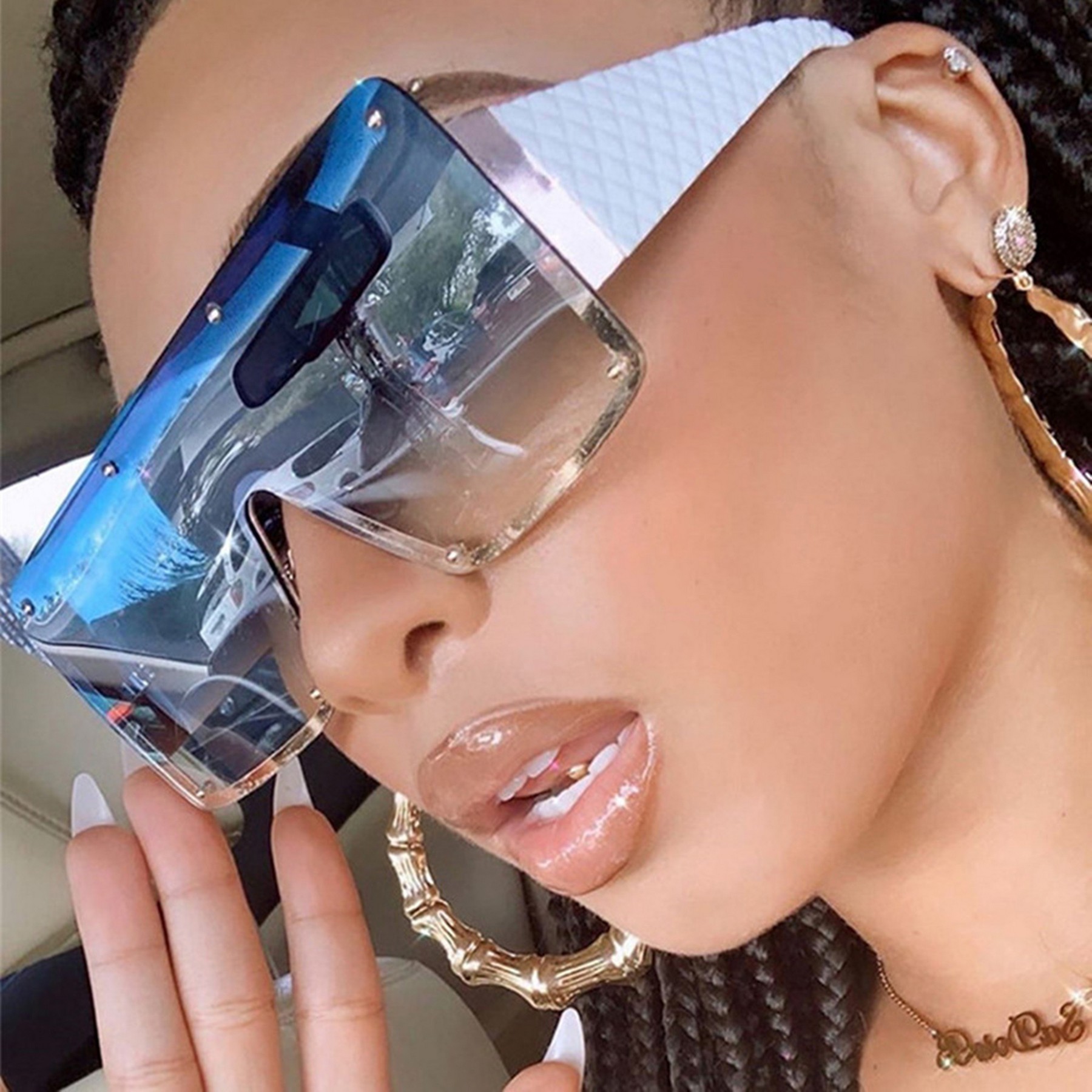 Fashion Oversized Square Sunglasses 4