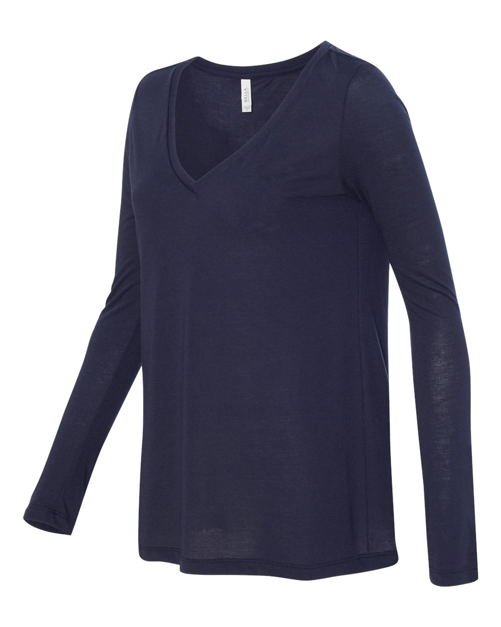 Women's Flowy Long Sleeve V-Neck Tee - 8855 4