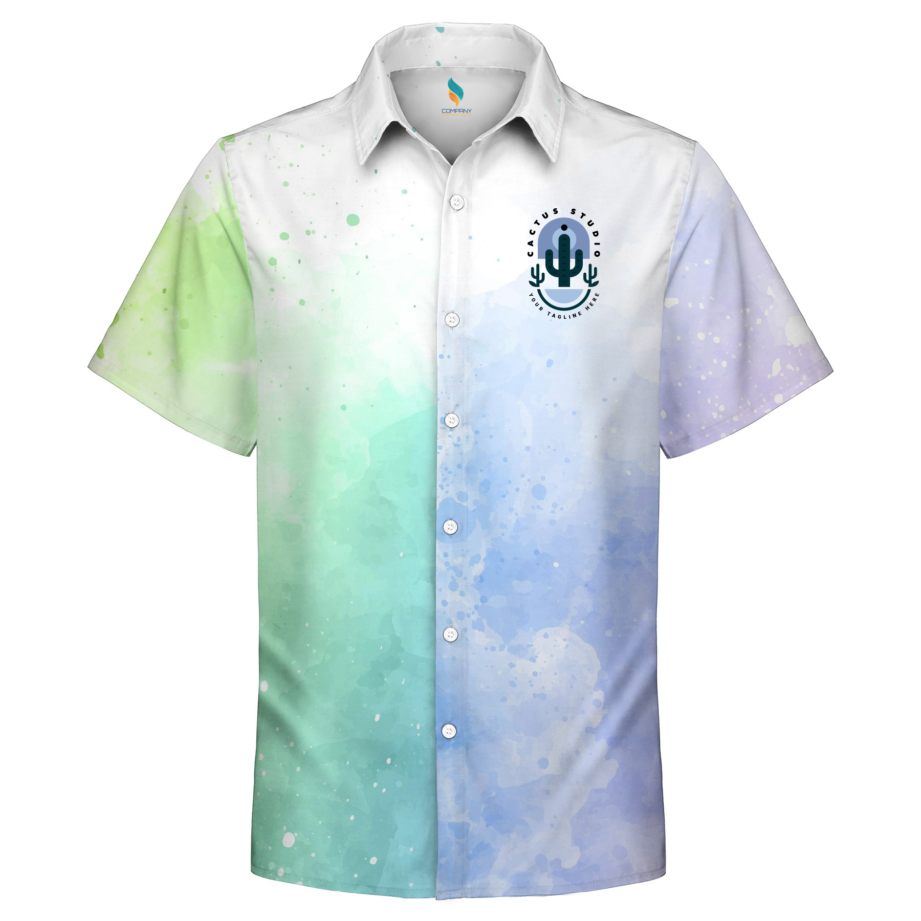 135gsm Custom Dye Sublimation Hawaiian Shirt-UPF 50+ 3