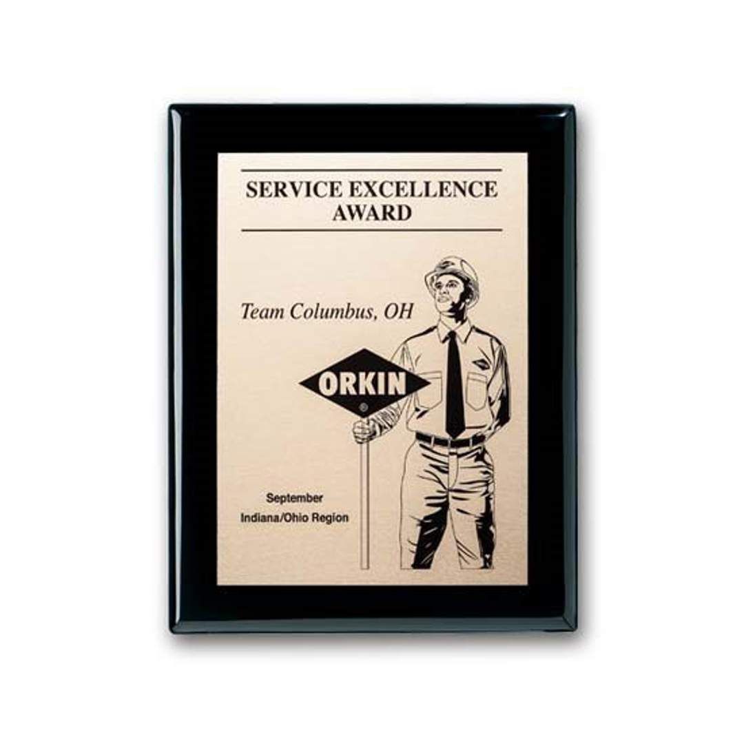 Etch/Oxidized Plaq - Ebony 8