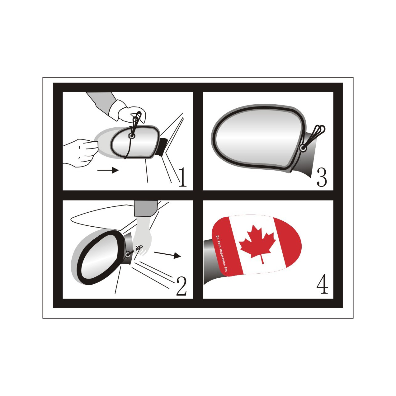 Car Side Mirror Flag Cover 2