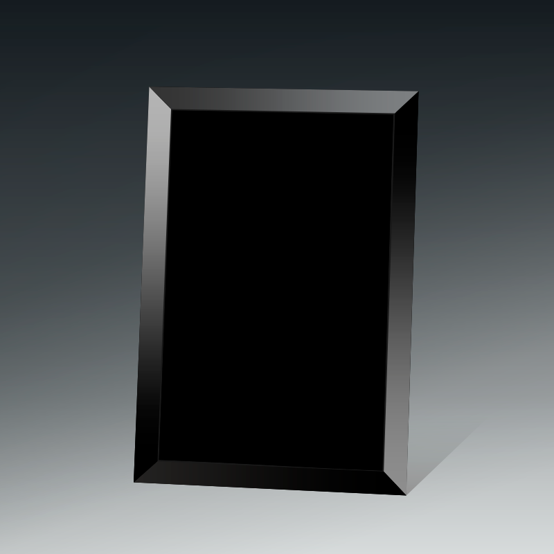 Black Glass Photo Frame 3