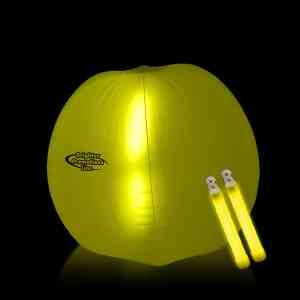 Translucent 24" Inflatable Beach Ball with Glow light Sticks 10