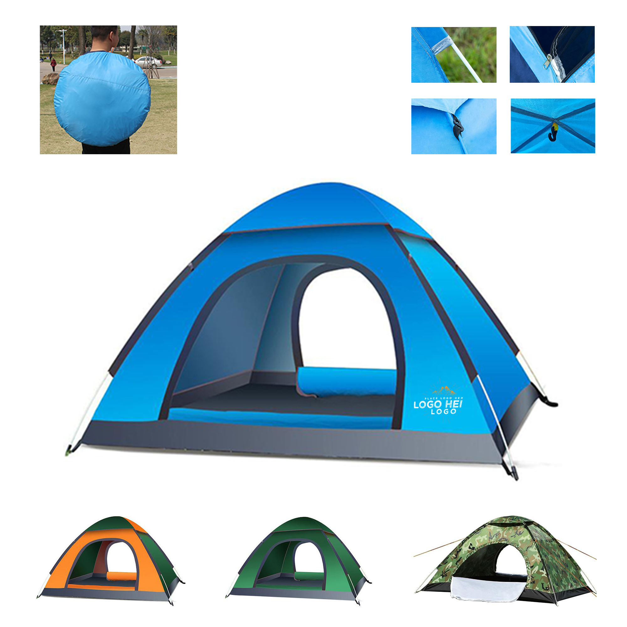 2 Person Outdoor Camping Tent MOQ 20 3
