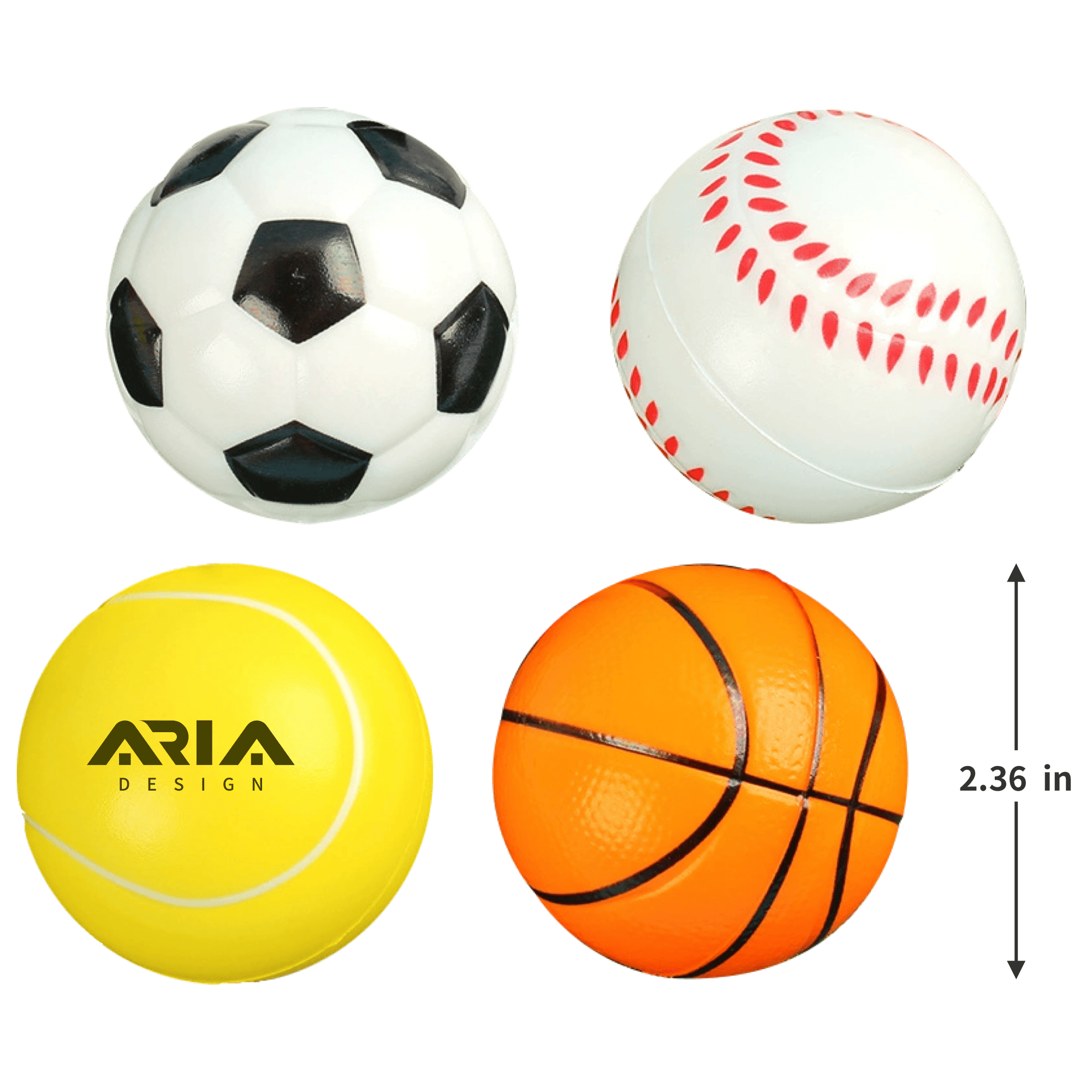 Customizable PU Miniature Sports Stress Relief Ball 1