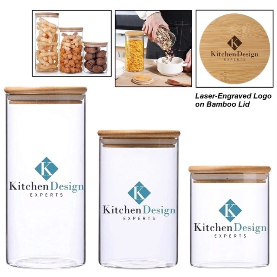 Glass Food Storage Jars Containers with Bamboo Lid 4