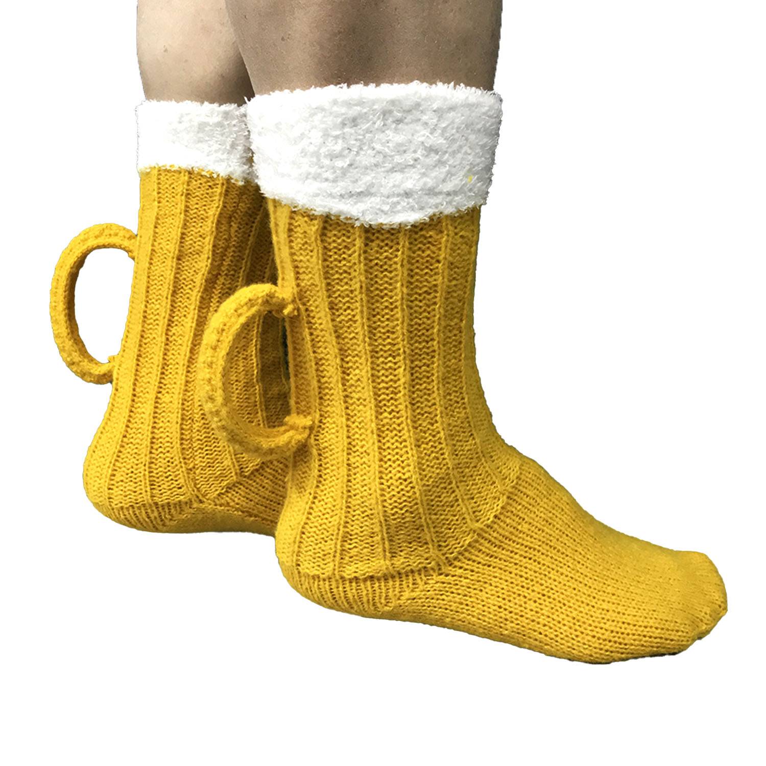 Polyester beer double needle socks 3
