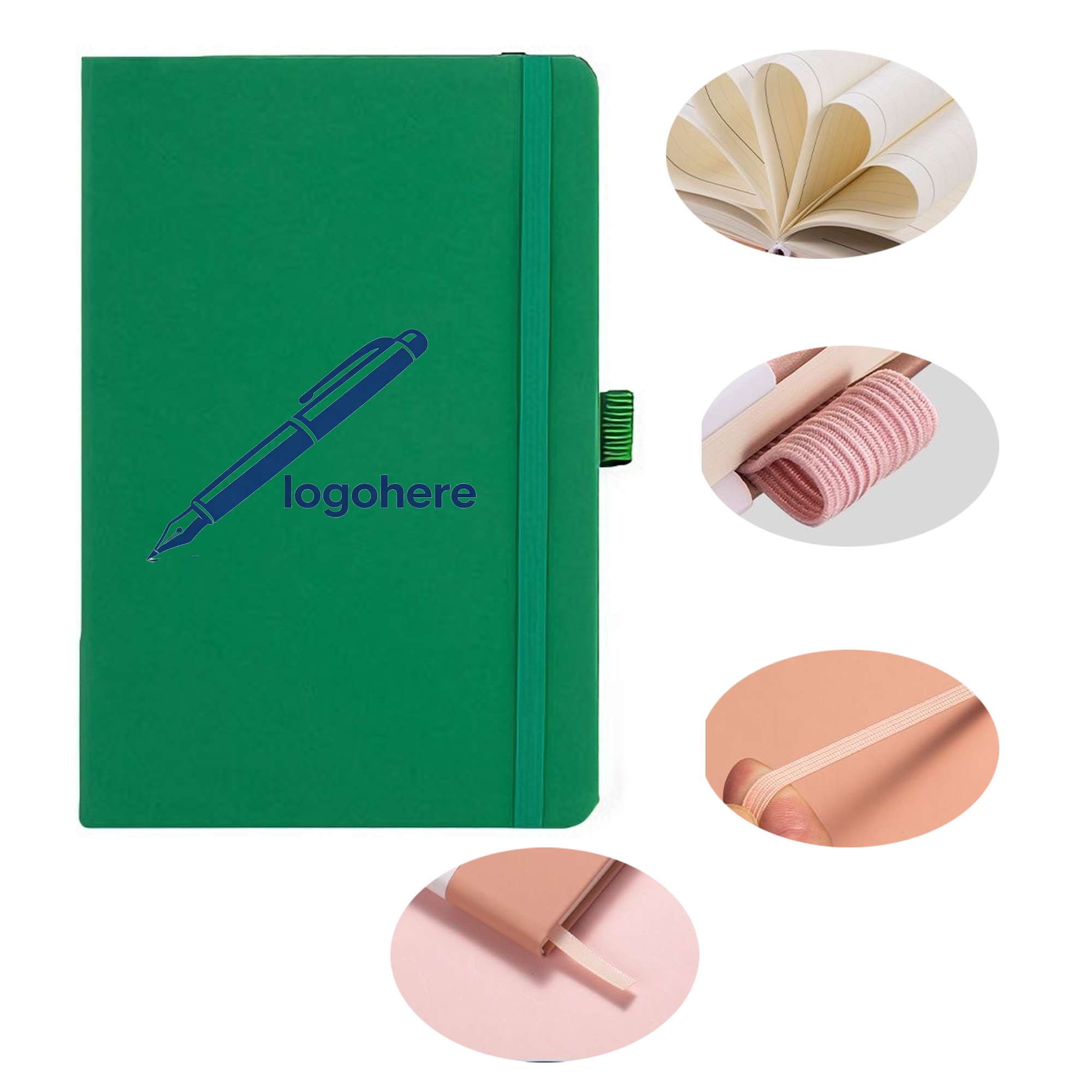MOQ 30 Portable A5 PU Leather Notebook 2