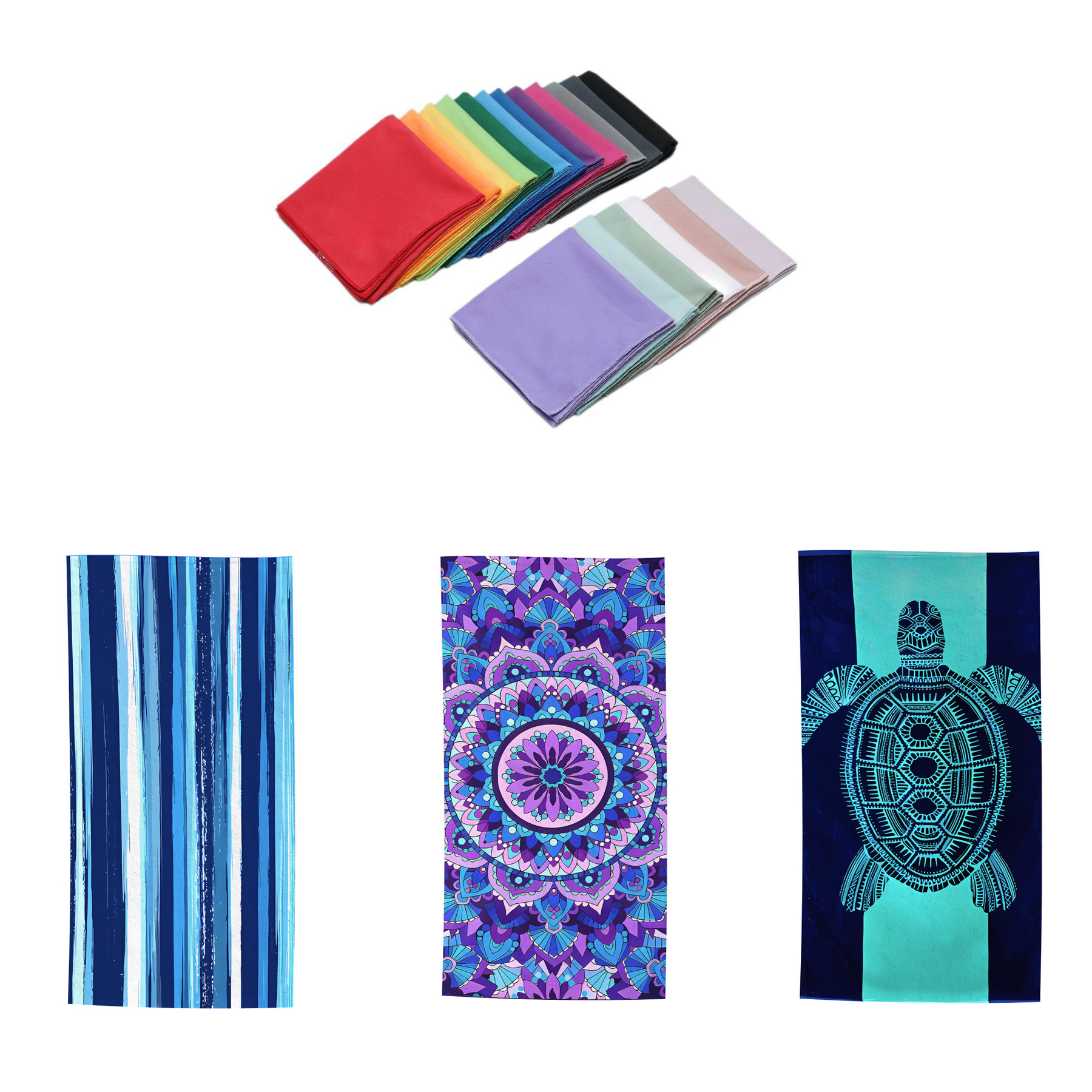 Dual-Sided Plush Beach Towel 1