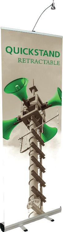 Quickstand Silver Retractable Banner Stand