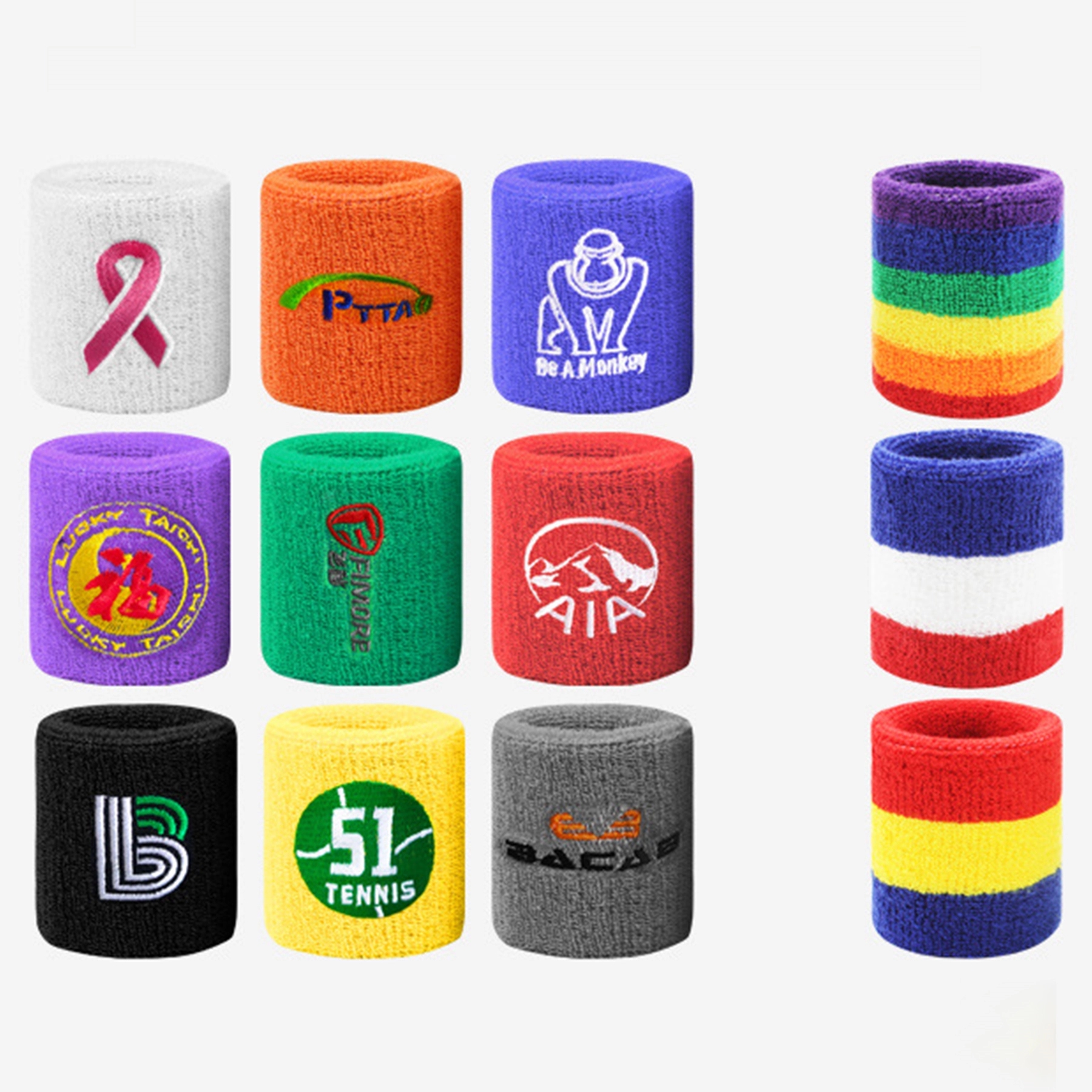 Cotton Plush Terry Sports Wristband 4