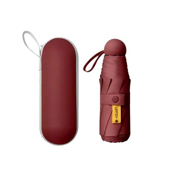 Compact UV-Protective Folding Umbrella with Case 8