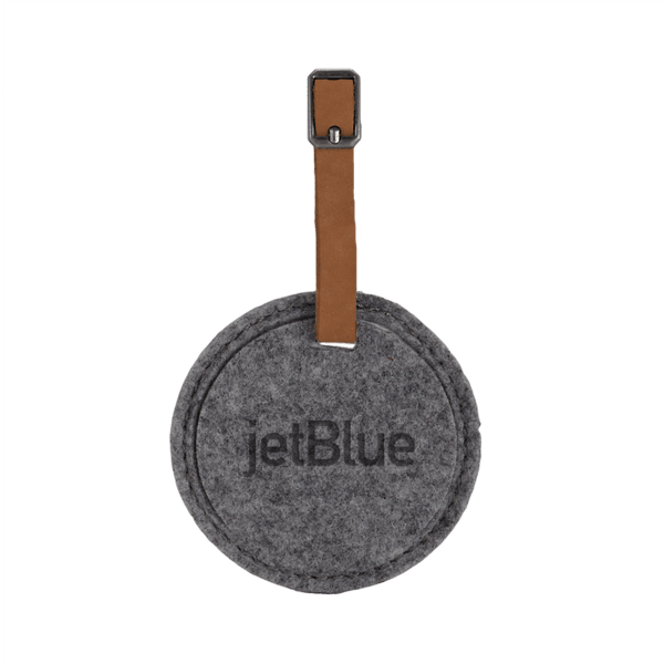 Juniper Felt Round Luggage Tag 12