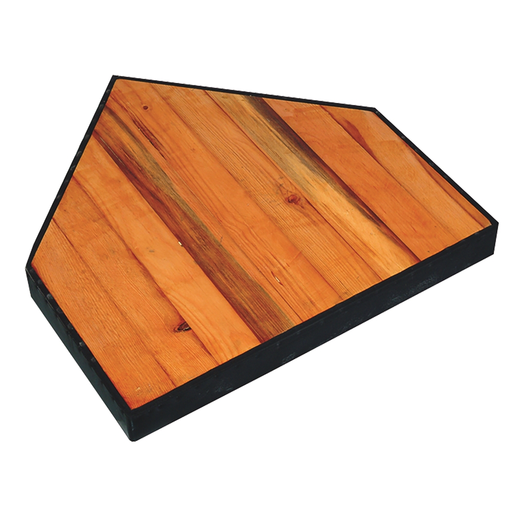 In-Ground Home Plate with Solid Wood Bottom 3