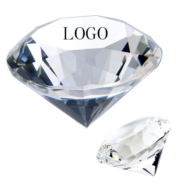 Personalized Crystal Diamond Paperweight 1
