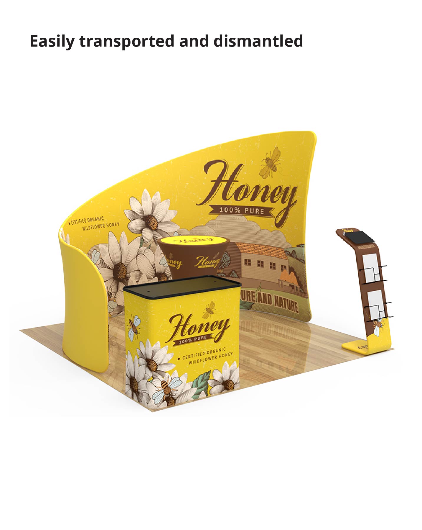 Custom Booth L Hardware 10x10 1