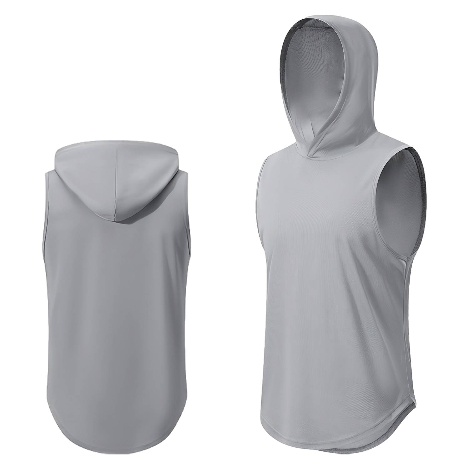 Quick Drying Loose Hooded Fitness Sport Vest 10