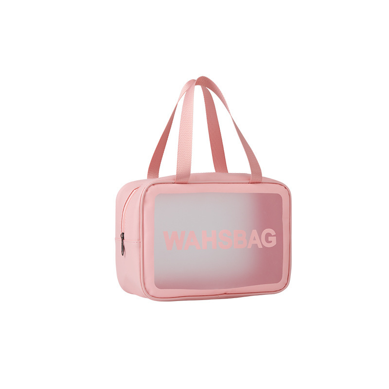 Beach bag with zipper is made of waterproof PVC 3