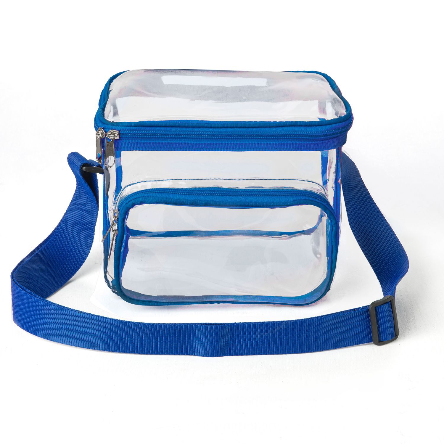 Stadium Approved Clear PVC Transparent Lunch Bag with Front Zipper Pocket 6