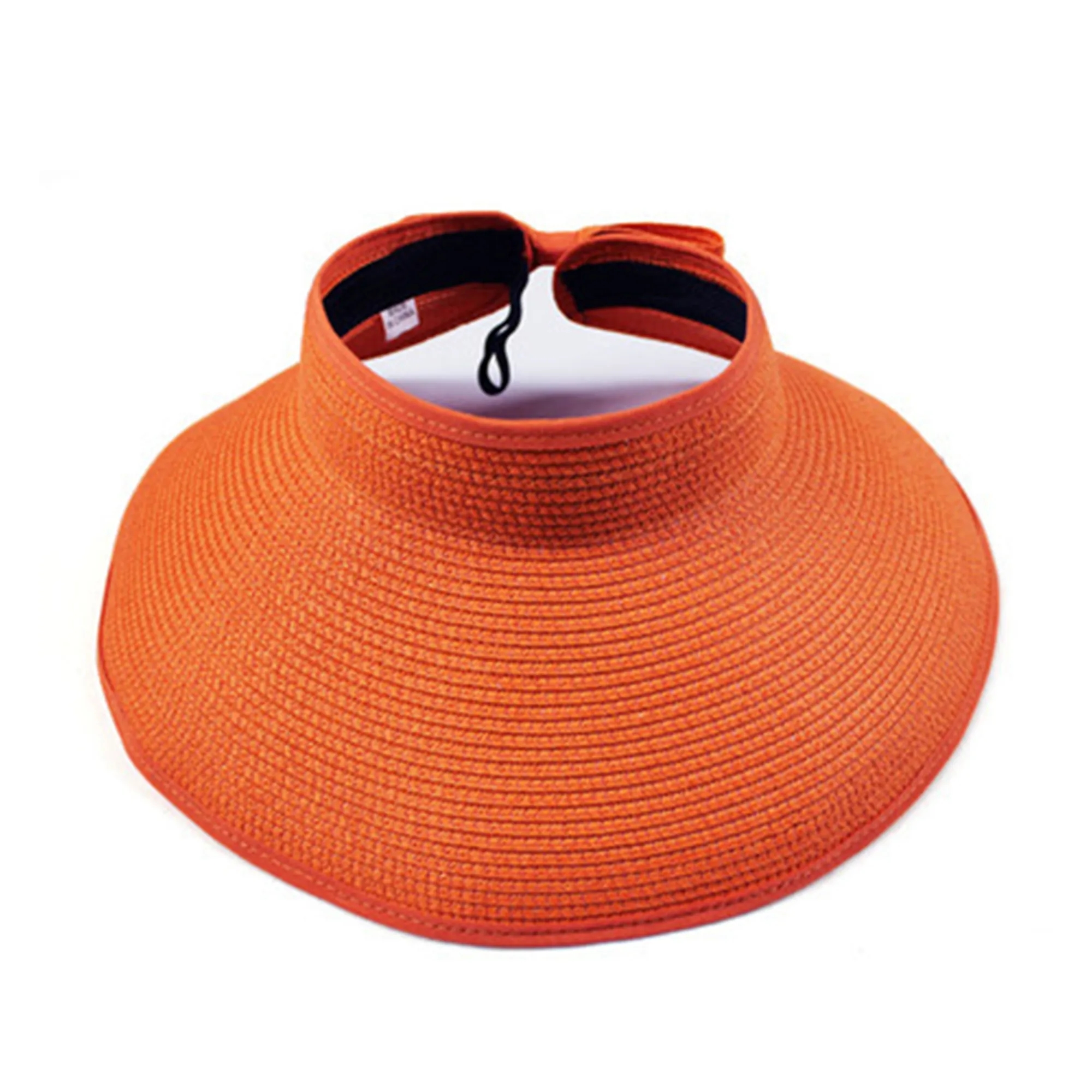 Embroidery Foldable Straw Visors 4