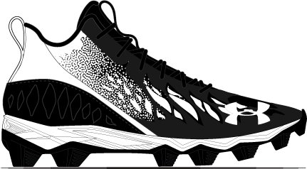 Boys' UA Spotlight Franchise Wd Jr. Football Cleats 2