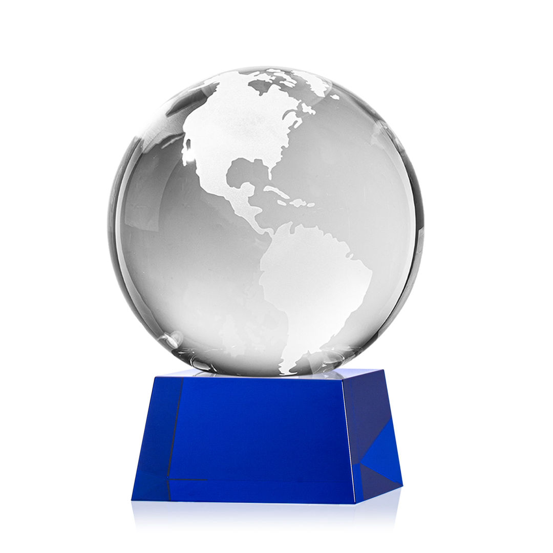 Globe Award on Robson Base - Blue 4