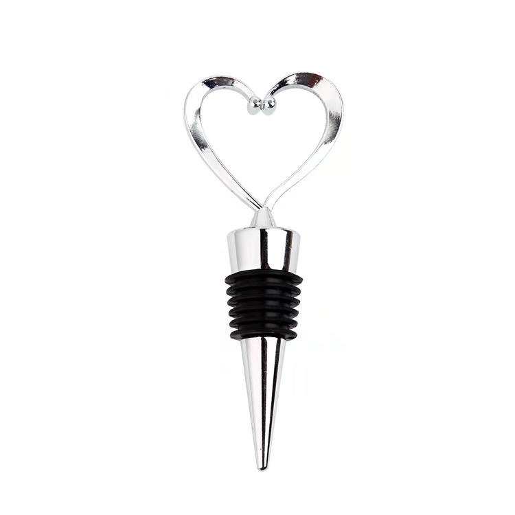 Custom Heart Shaped Wine Bottle Stopper 4