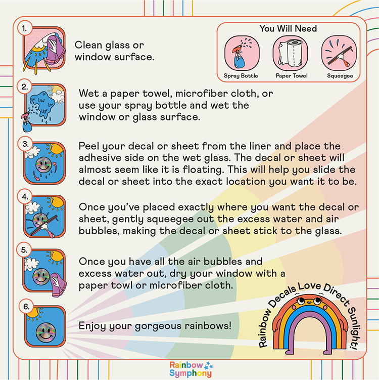 Window Decals - The Snowflake Series Sun Catchers - Holographic Rainbow Window Stickers 5