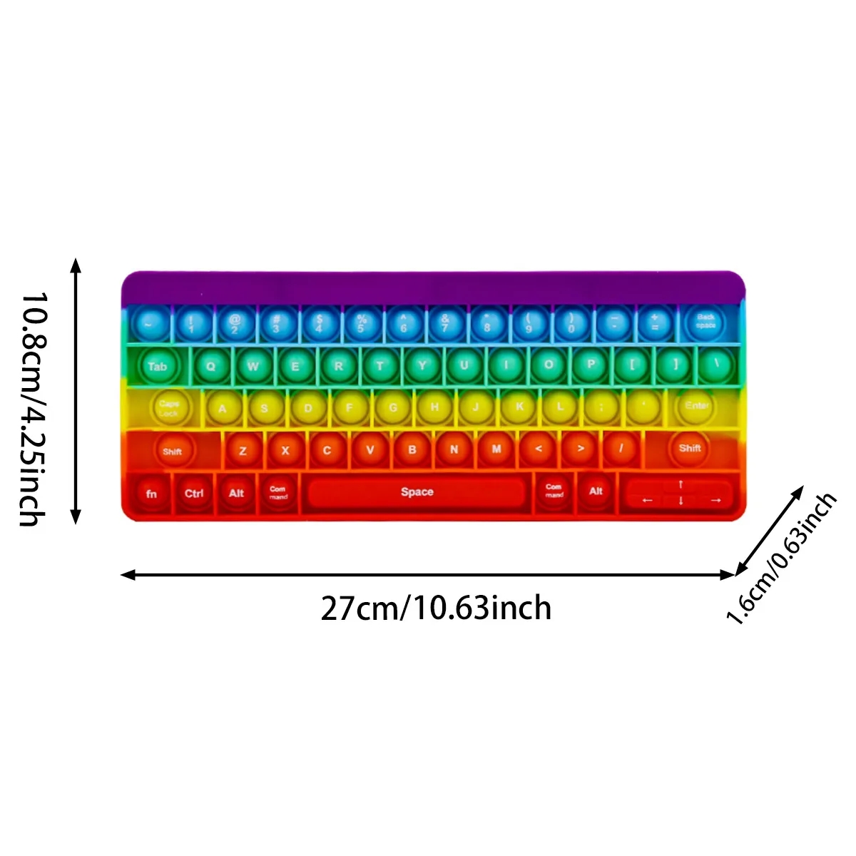 Fidget Pop Bubble Keyboard Stress Relief Toy 4