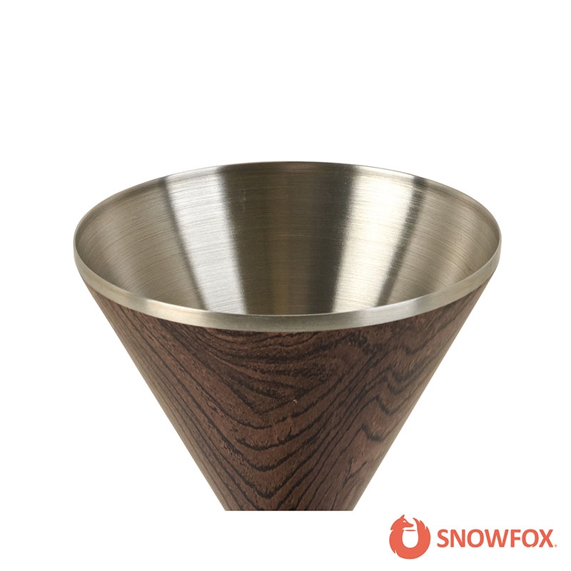 Snowfox® 8 oz. Double Wall Steel Stemmed Martini Glass 35