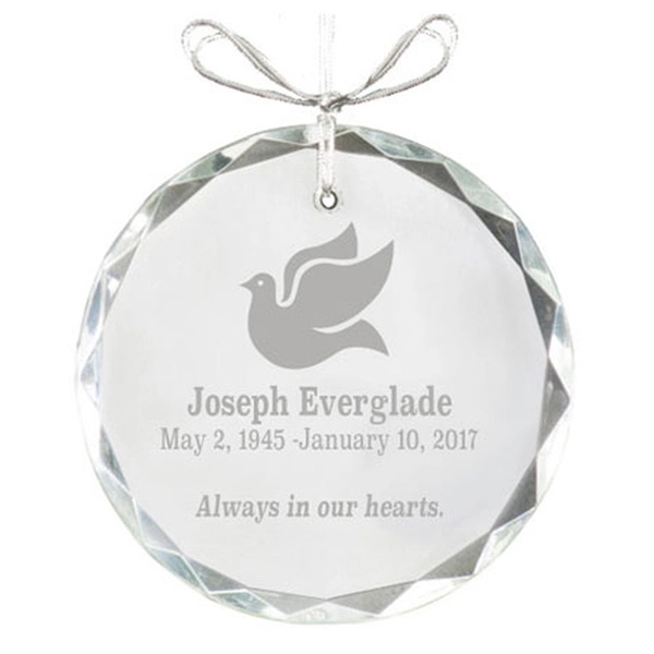 Round Crystal Christmas Tree Ornament 3