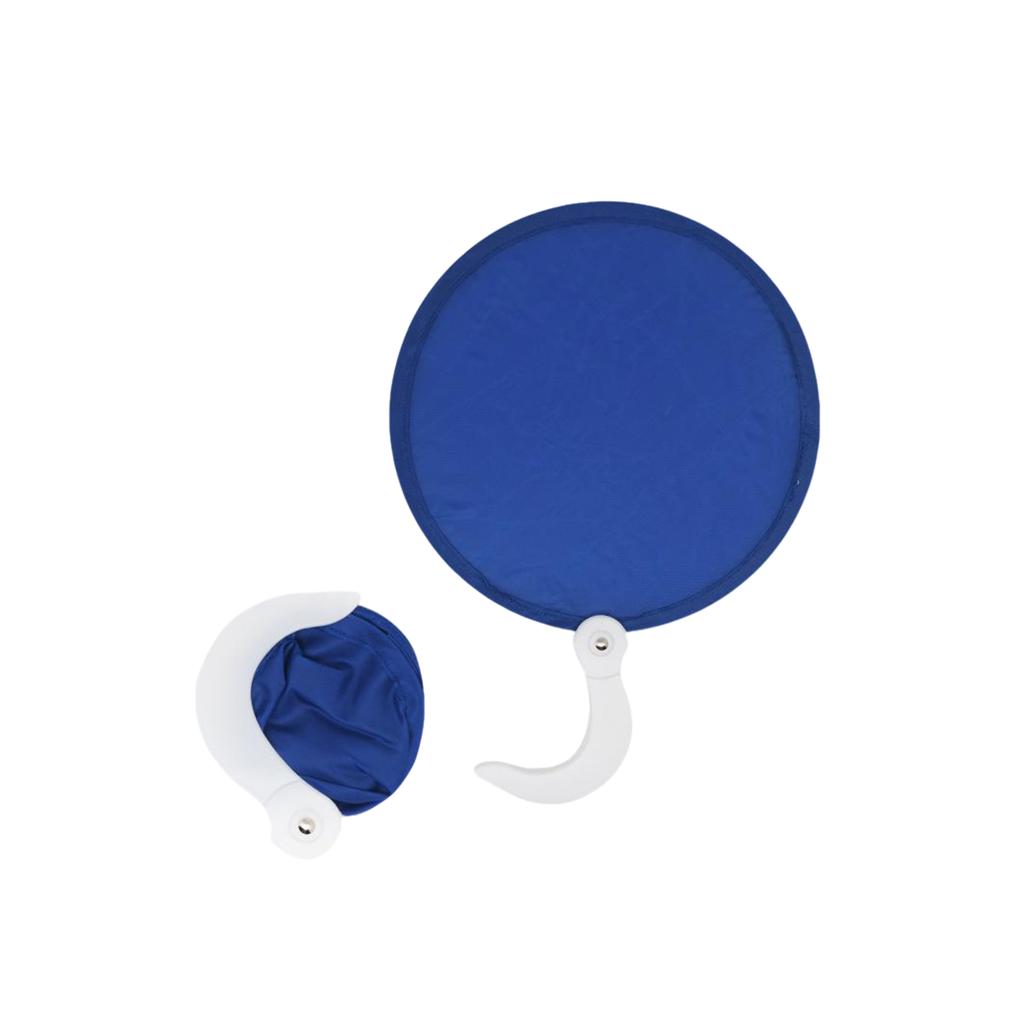 Poly Fabric Foldable Hand Fan Disc 6