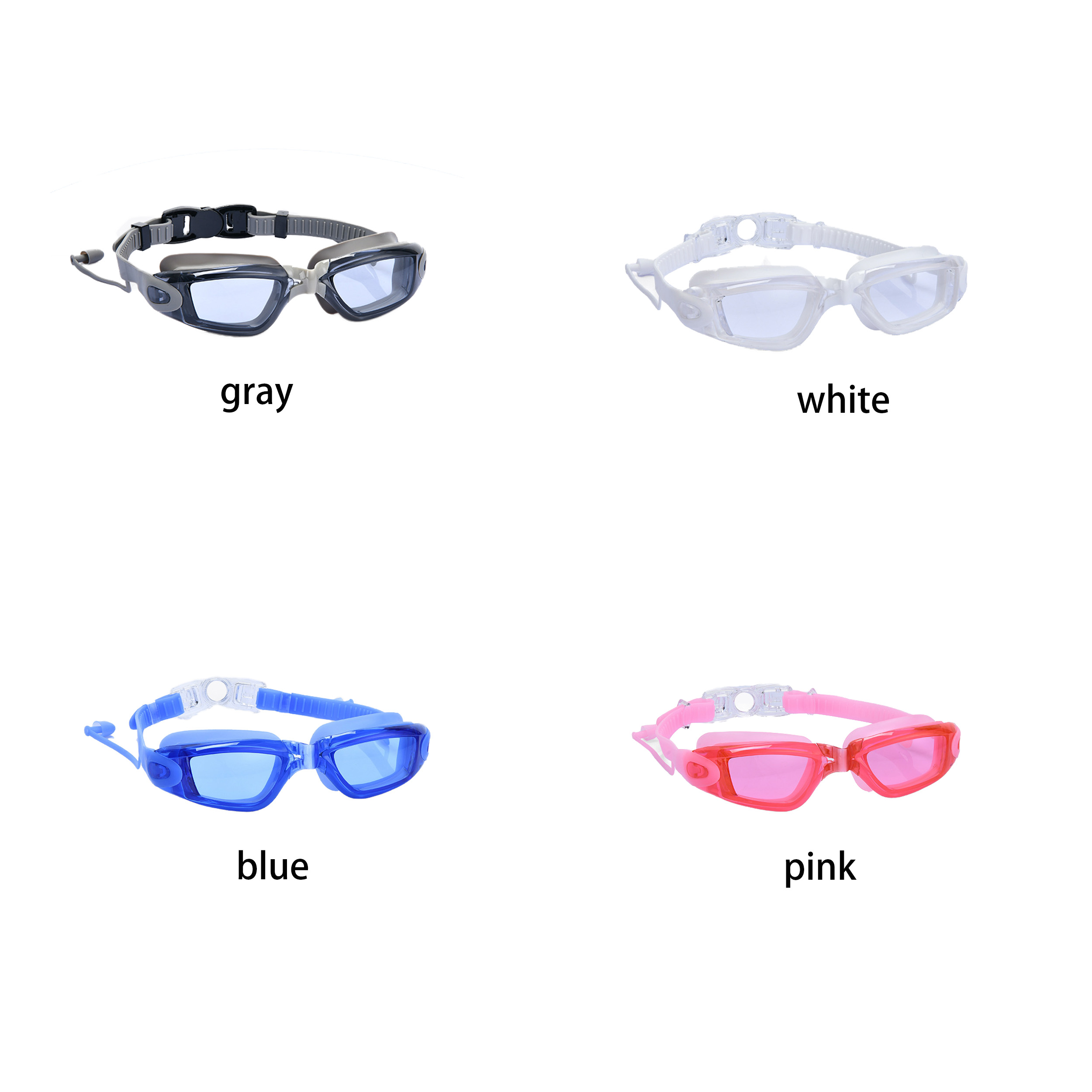 Silicone swimming goggles 3