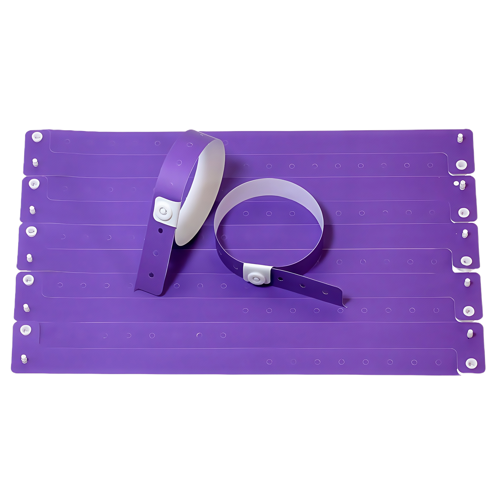 Disposable PVC Wristbands with Plastic Buckle for Kids Playground Waterproof Party Events ID 9