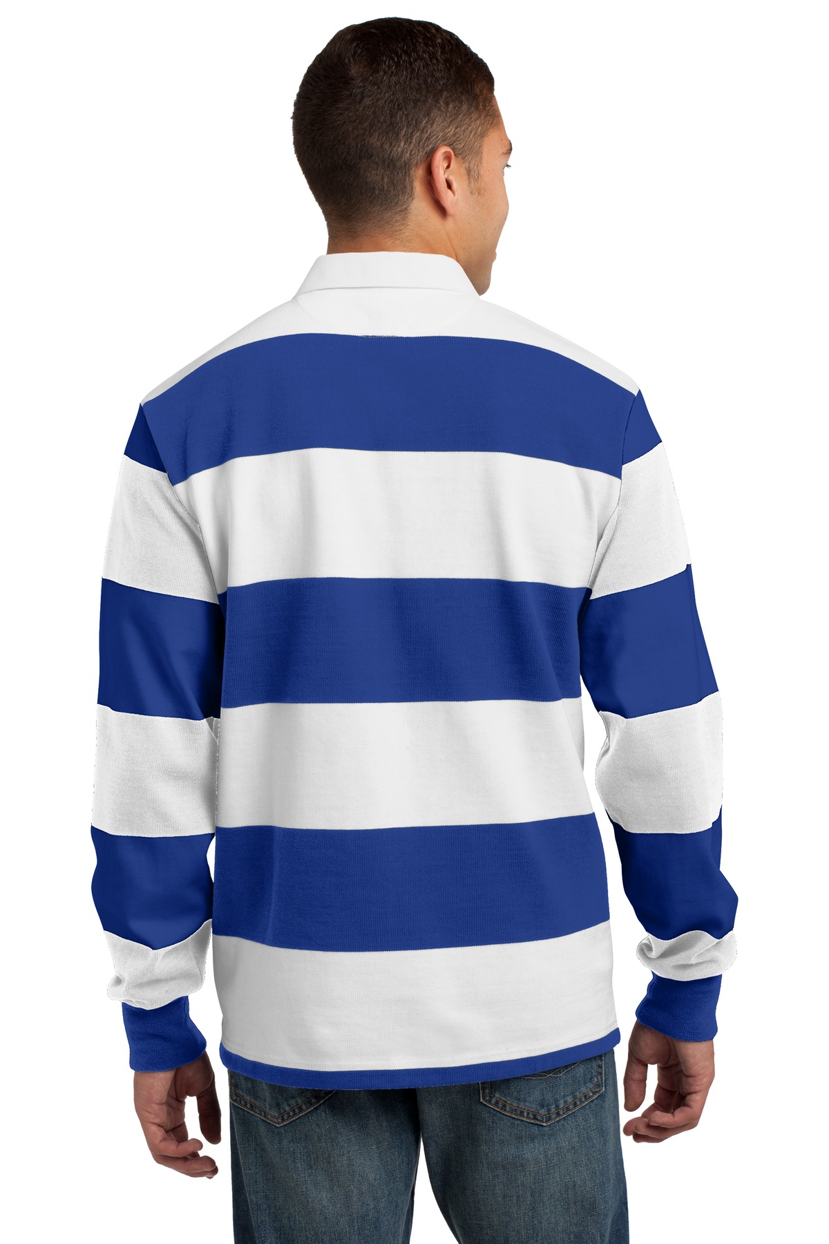 Sport-Tek Classic Long Sleeve Rugby Polo. ST301 22