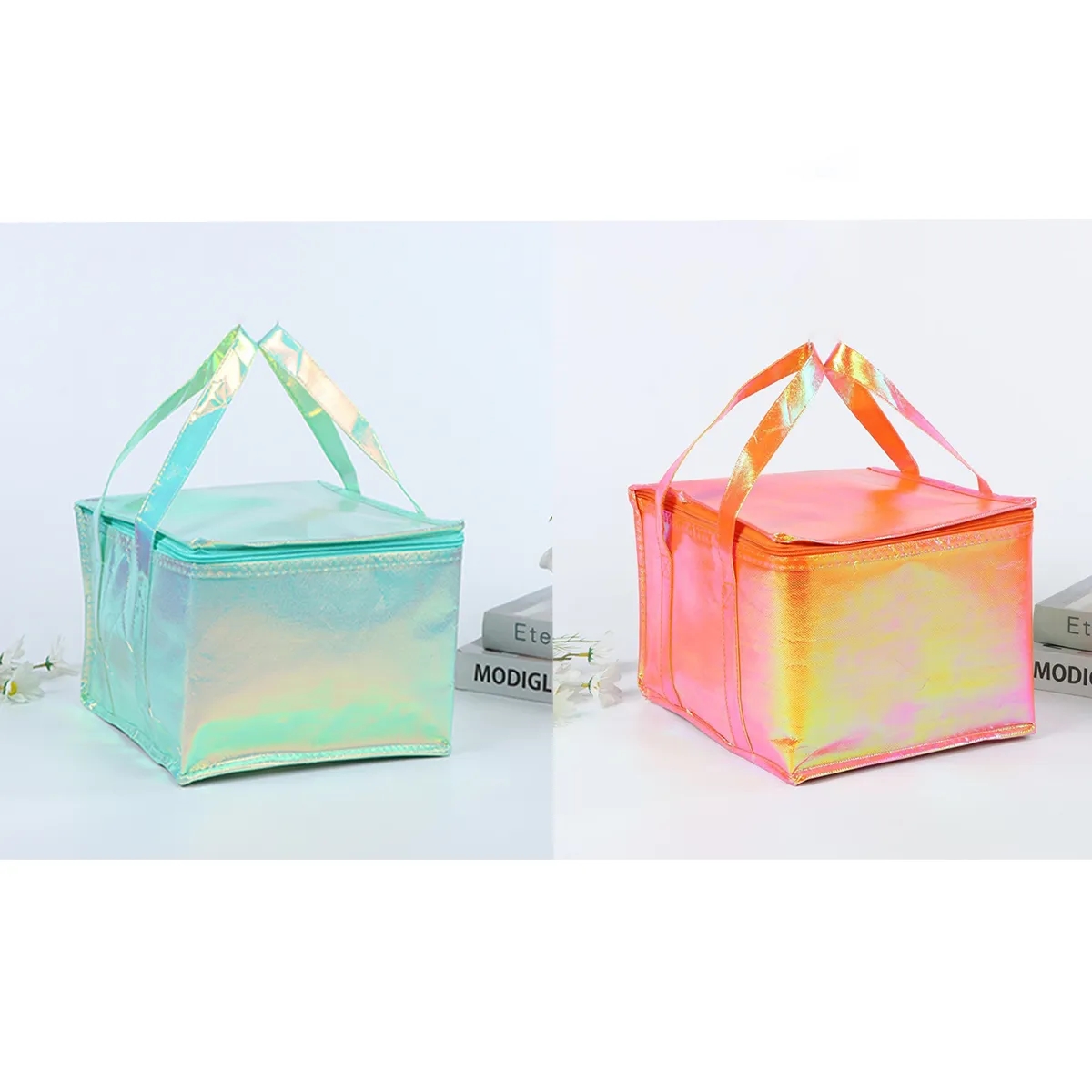 Custom Large Insulated Reusable Collapsible Cooler Tote 4