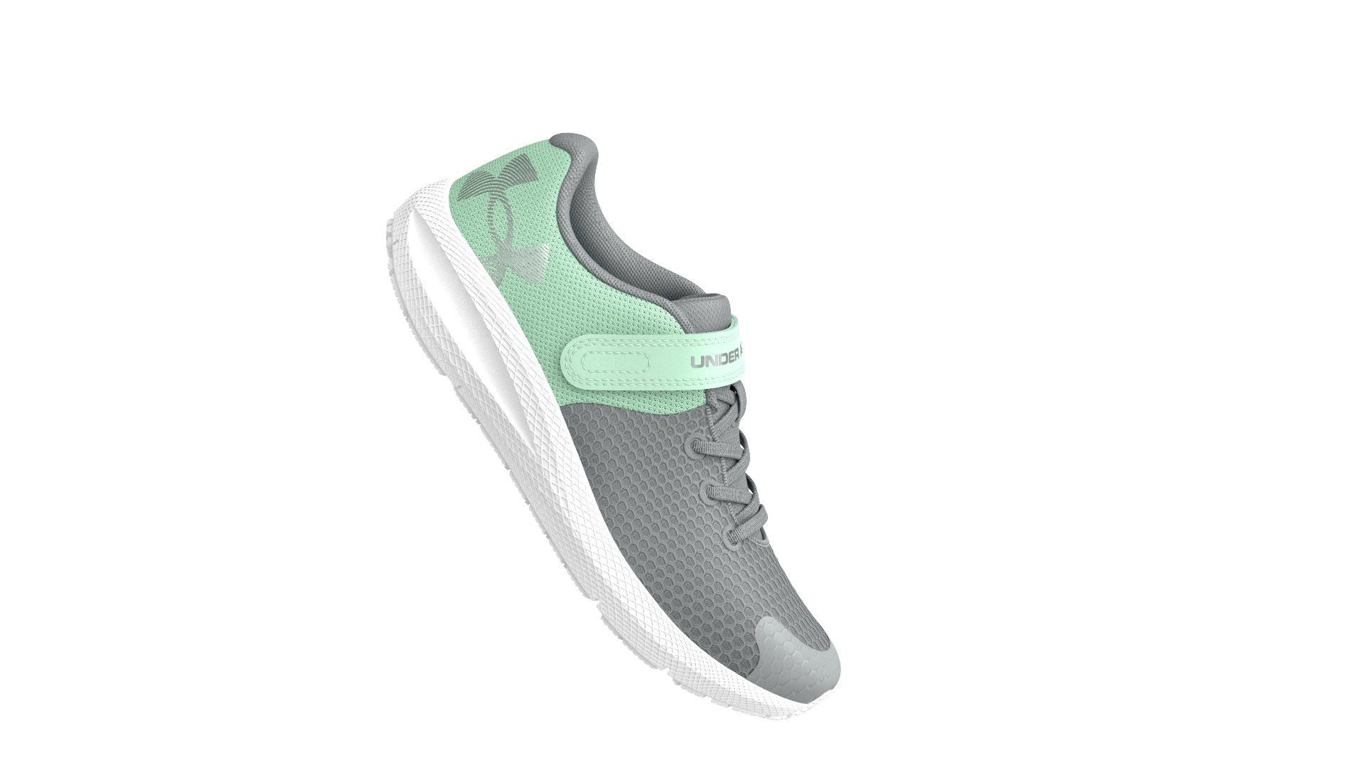 UA Pursuit 2 AC Big Logo Girls' Pre-School Running Shoes 3