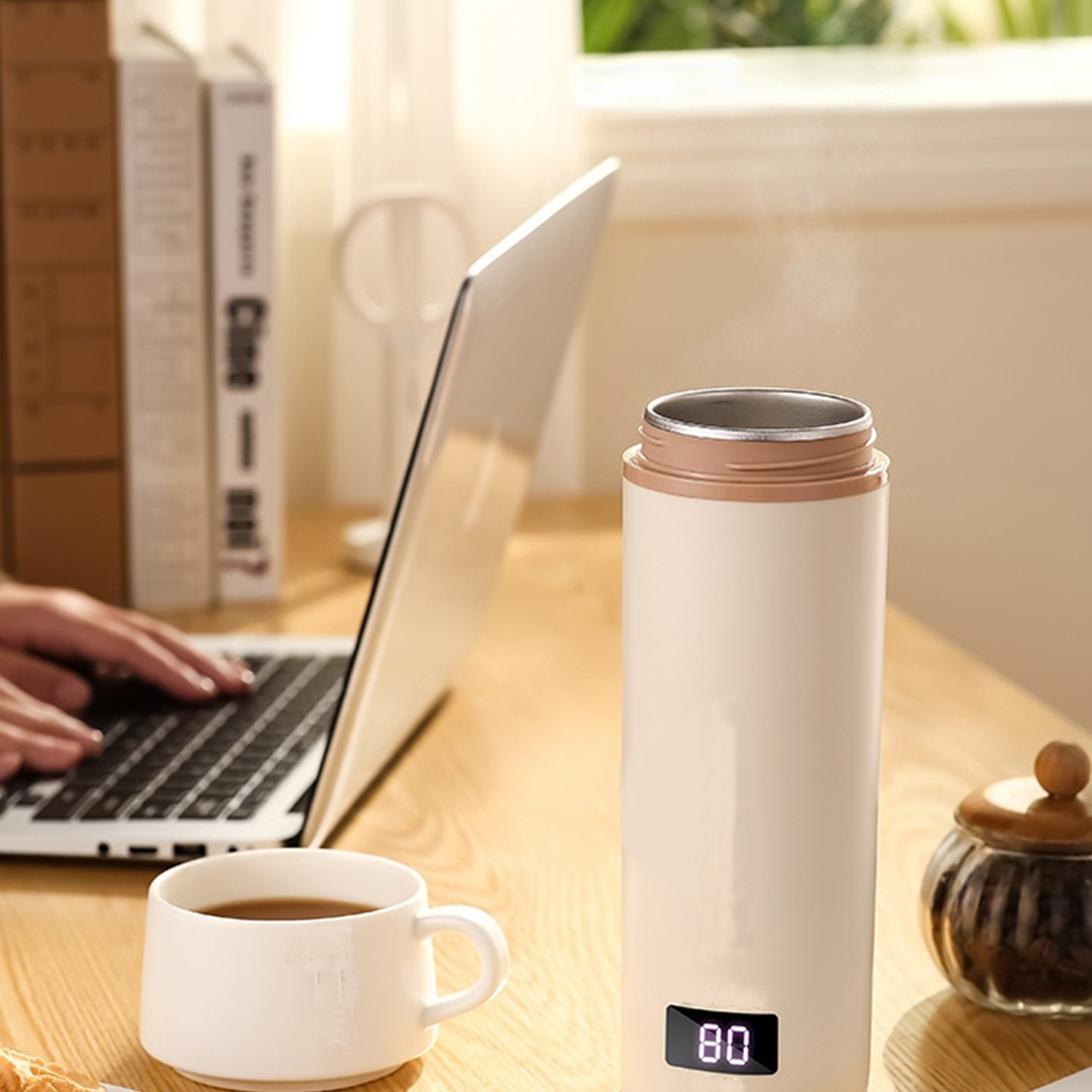 17oz USB Heated Stainless Steel Travel Cup 7