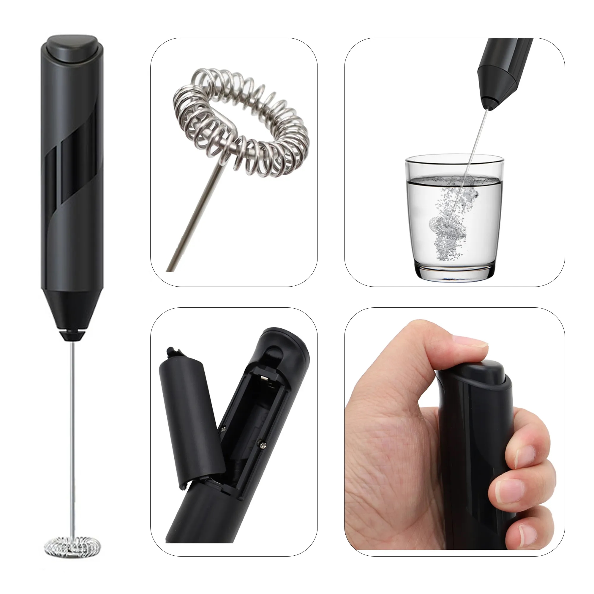 Stainless Steel Electric Milk Frother 1
