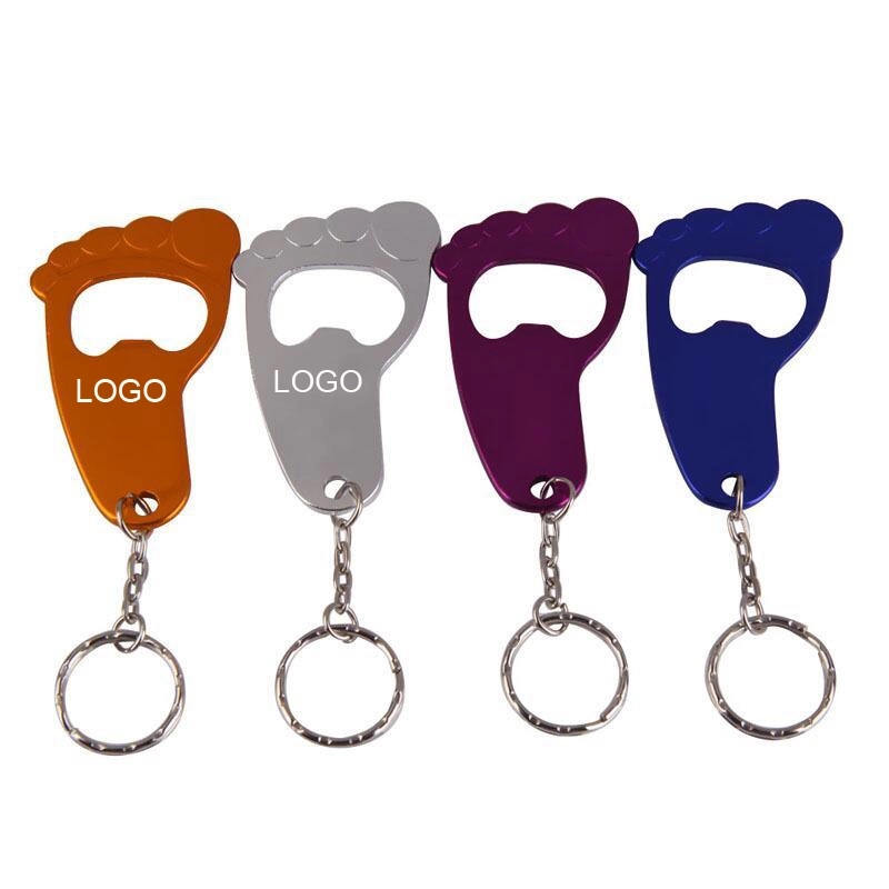 Aluminum Foot Key Chain Bottle Opener 2