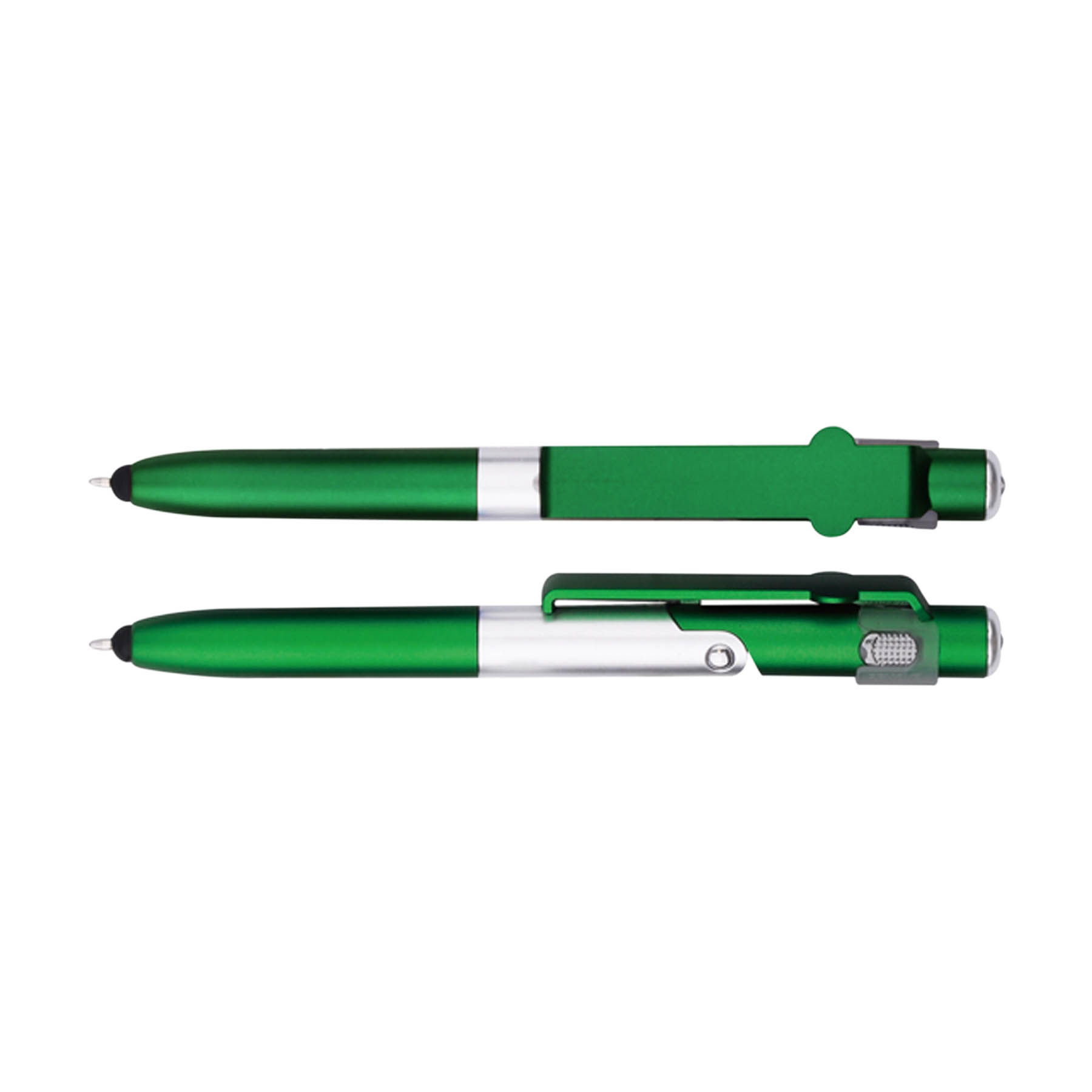 Stylus Twist Action 4-in-1 Plastic Phone Stand Pen W/ Side LED Light 10